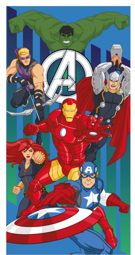 Ręcznik szybkoschnący Avengers – 70×140 cm – niebieski